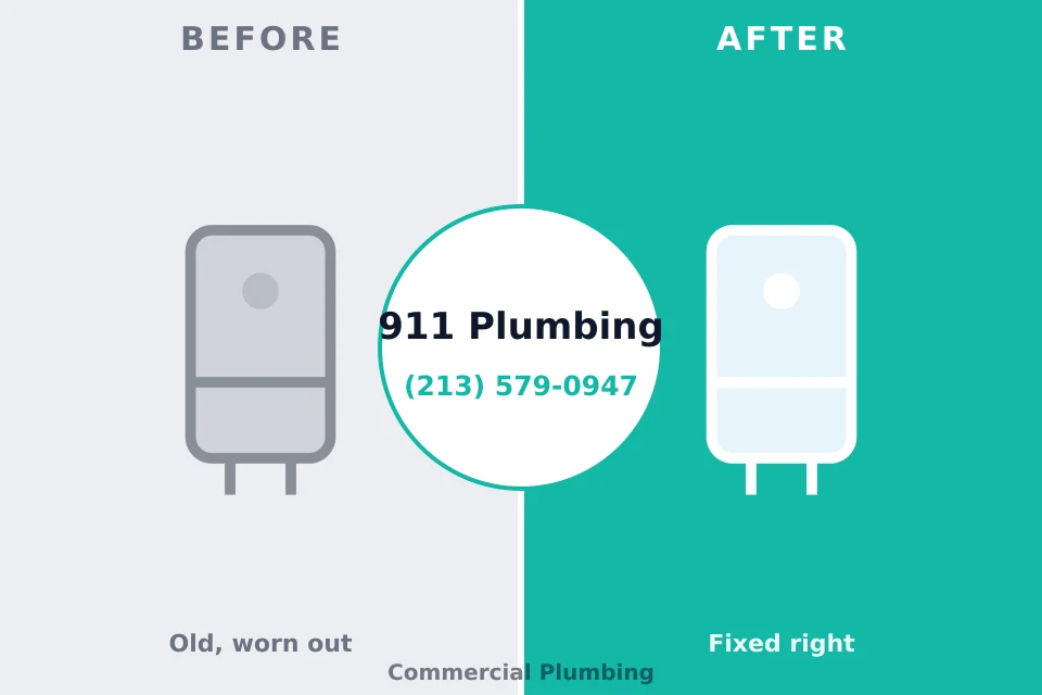 Before and after: plumbing repair Homestead, PA